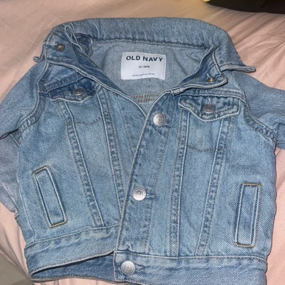 Old Navy Blue Floral Kids Overalls - Picture 2 of 2